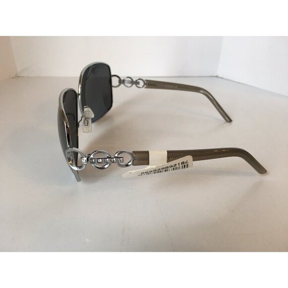 Steve Madden SUNGLASSES S4223P Metal/Plastic Arms Polarized Logo Gray/Silver NWT main image 6